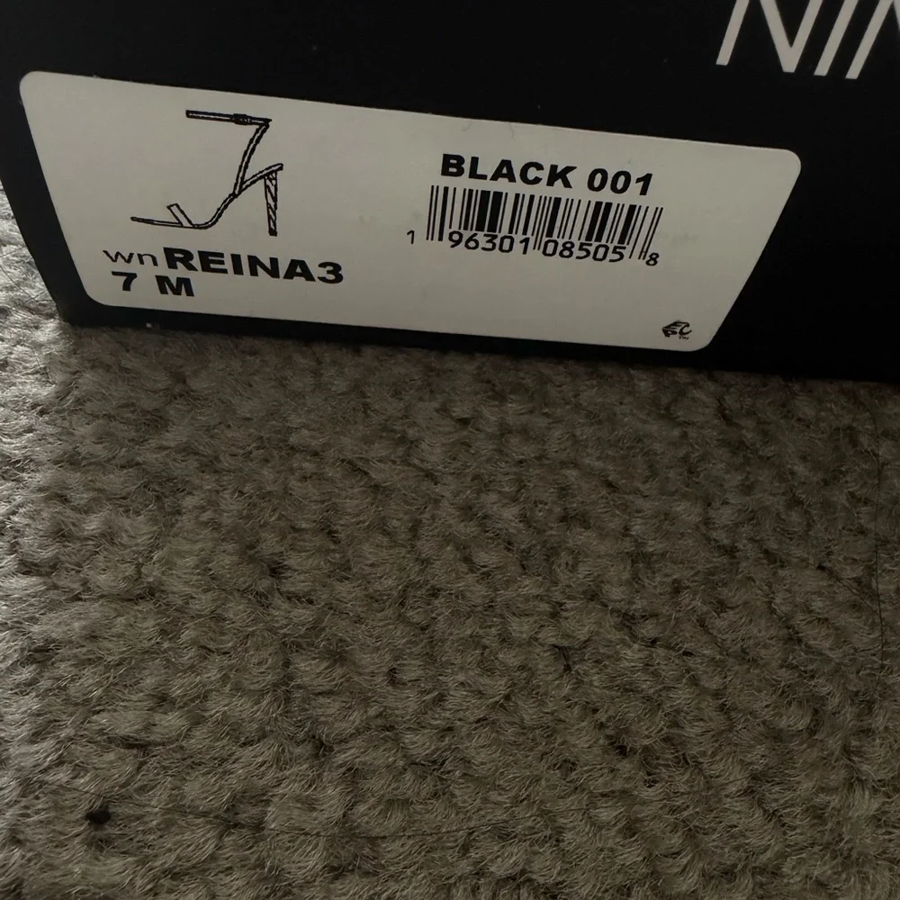 Nine West Black Heels with Gold Accents - Picture 7 of 7